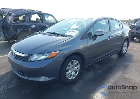 2012 Honda Civic Lx из США, поврежденный, VIN 19XFB2E51CE020208